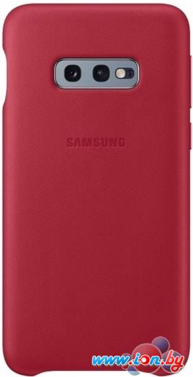 Чехол Samsung Leather Cover для Samsung Galaxy S10e (красный) в Бресте