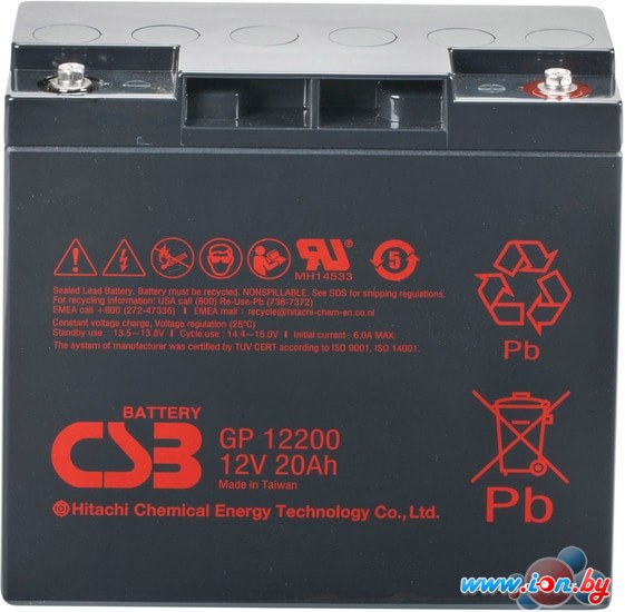 Аккумулятор для ИБП CSB GP12200 (12В/20 А·ч) в Бресте