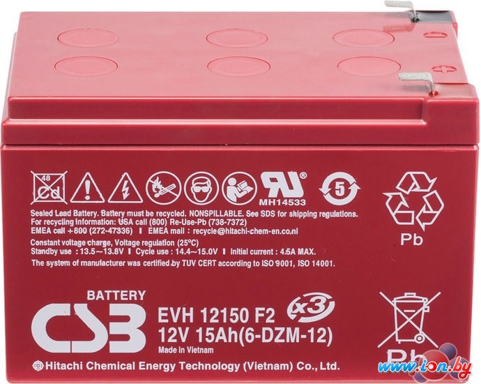 Аккумулятор для ИБП CSB EVH12150 (12В/15 А·ч) в Бресте