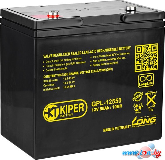 Аккумулятор для ИБП Kiper GPL-12550 (12В/55 А·ч) в Бресте