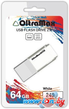 USB Flash Oltramax 240 64GB (белый) [OM-64GB-240-White] в Могилёве