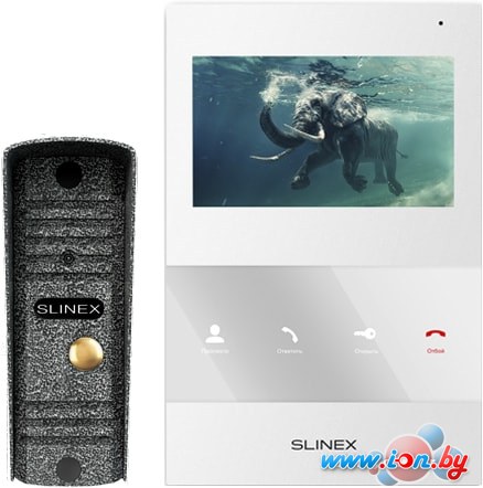 Комплект видеодомофона Slinex ML-16HR+SQ-04M (белый) в Бресте