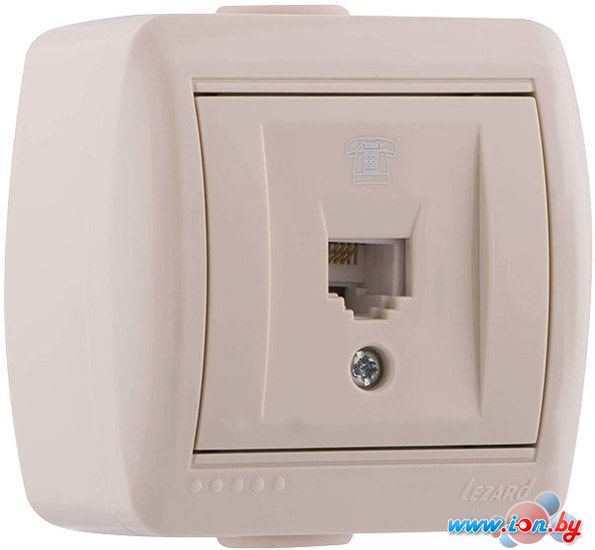 Розетка телефонная Lezard Nata 710-0300-137 (кремовый) в Могилёве