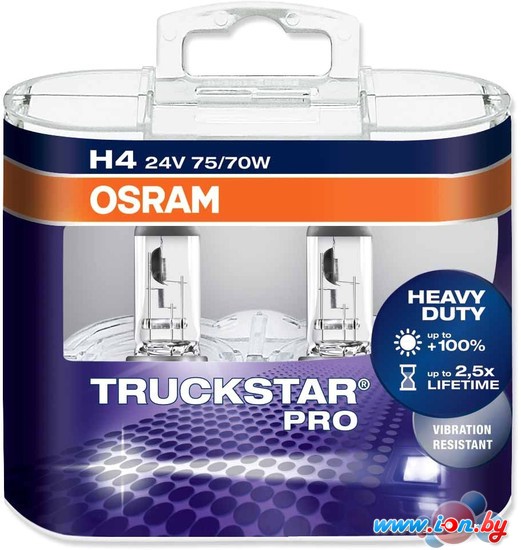 Галогенная лампа Osram H4 Truckstar Pro 2шт [64196TSP-HCB] в Минске