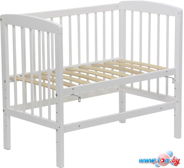 Приставная детская кроватка Polini Kids Simple 100 (белый) в Гомеле