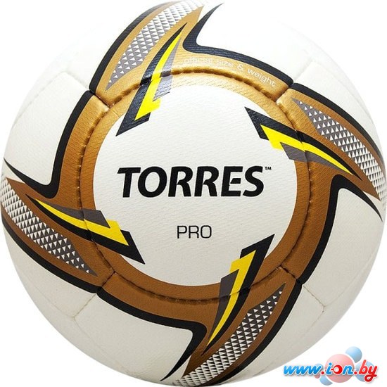 Мяч Torres Pro (5 размер, белый/золотистый) в Бресте