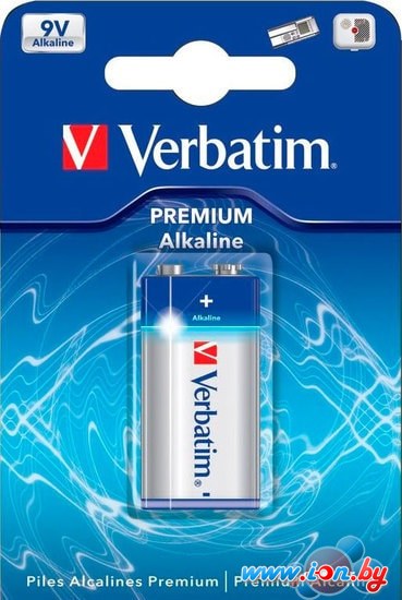 Батарейки Verbatim 9V Premiim Alkaline 49924 в Бресте