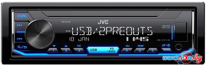 USB-магнитола JVC KD-X176 в Витебске