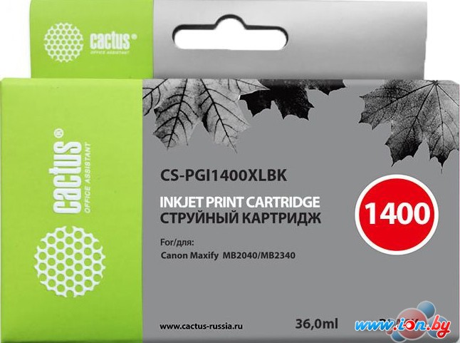 Картридж CACTUS CS-PGI1400XLBK (аналог Canon PGI-1400XL BK) в Могилёве