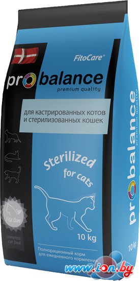 Корм для кошек Probalance Sterilized 10 кг в Минске