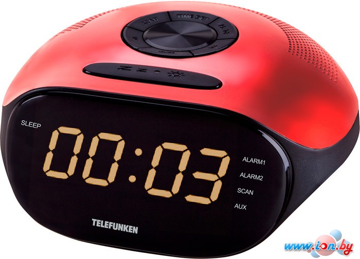Радиочасы TELEFUNKEN TF-1574 (красный) в Гродно