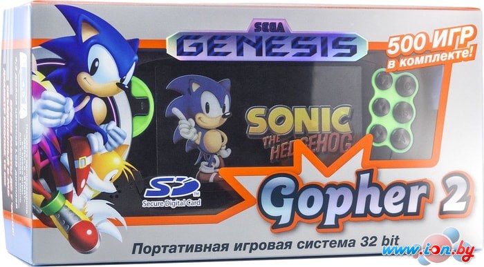 Игровая приставка Retro Genesis Gopher 2 (черный/зеленый, 700 игр) в Минске