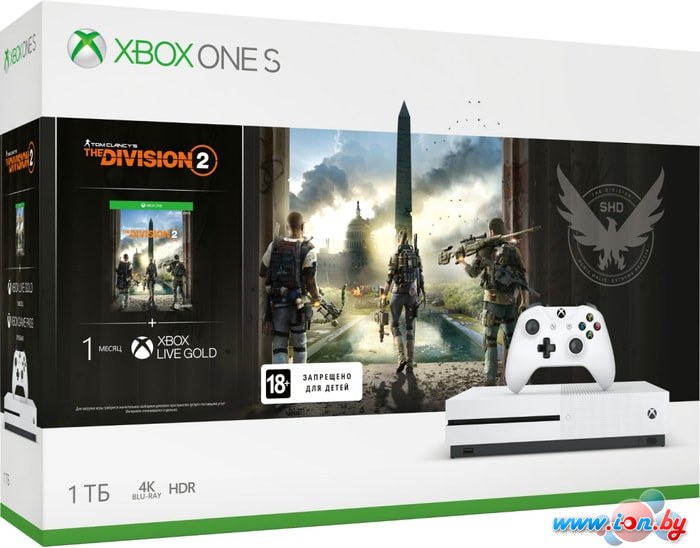 Игровая приставка Microsoft Xbox One S 1TB Tom Clancys The Division 2 в Могилёве