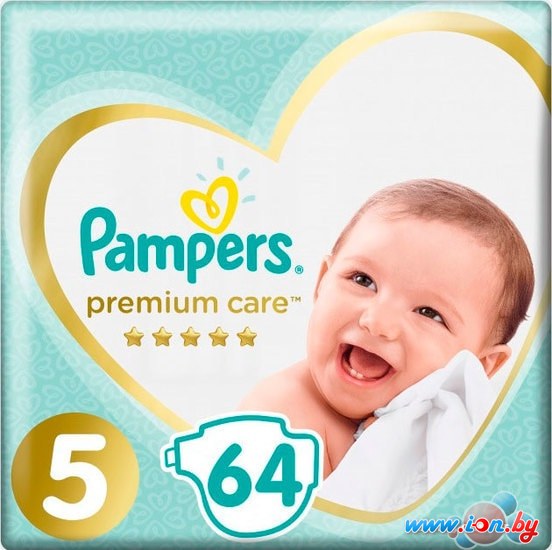 Подгузники Pampers Premium Care 5 Junior (64 шт) в Могилёве