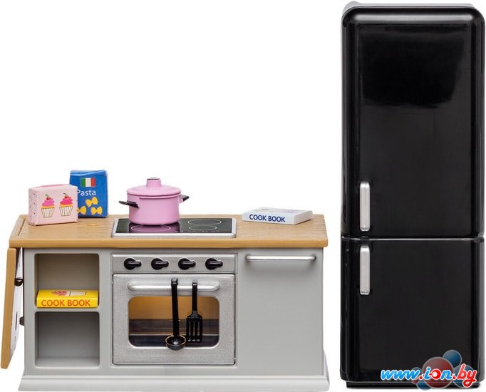 Мебель для кукольного домика Lundby Кухонный остров и холодильник 60201800 в Гомеле
