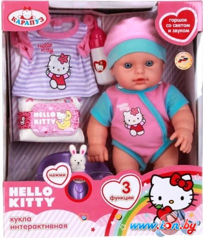Кукла Карапуз Hello Kitty Пупс 11435-RU-HELLO KITTY (голубой) в Витебске