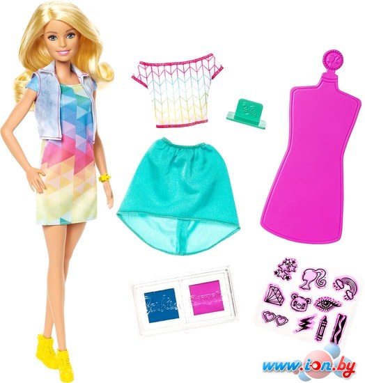 Кукла Barbie Crayola Color Stamp Fashion Doll FRP05 в Могилёве