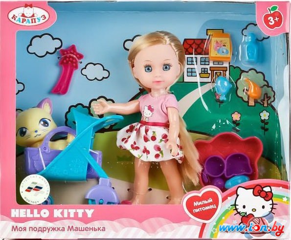 Кукла Карапуз Hello Kitty Машенька MARY63002-HK (розовый) в Гомеле