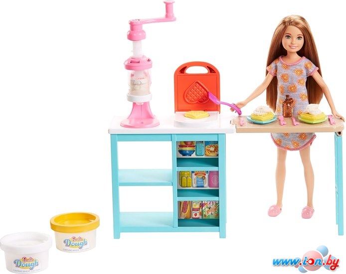 Кукла Barbie Breakfast Playset with Stacie Doll FRH74 в Минске