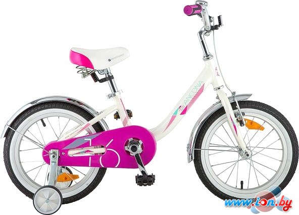 Детский велосипед Novatrack Ancona 16 (белый/розовый, 2018) в Гомеле