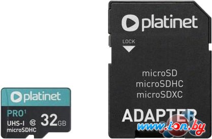 Карта памяти Platinet PMMSD32UI 32GB + адаптер в Могилёве