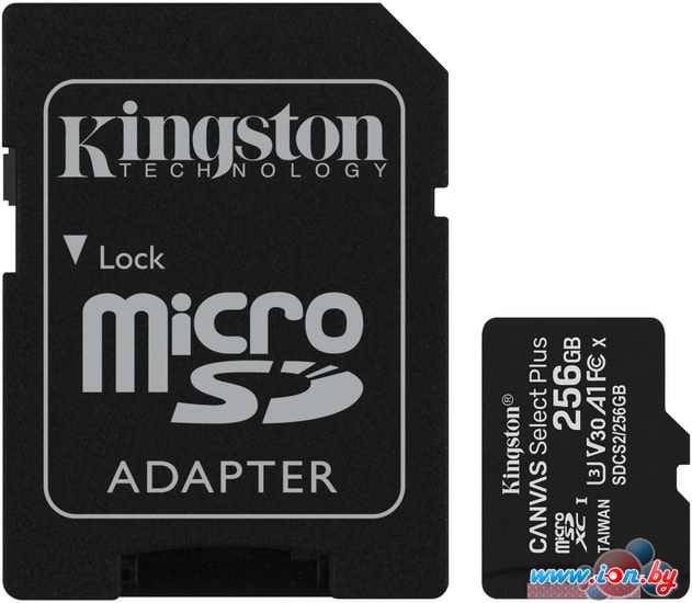Карта памяти Kingston Canvas Select Plus microSDXC 256GB (с адаптером) в Гомеле