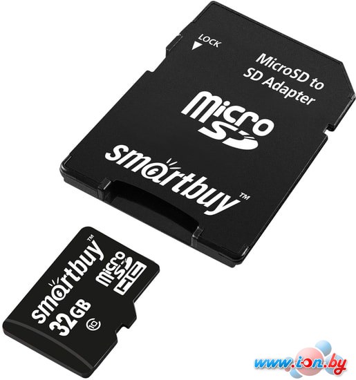 Карта памяти SmartBuy microSDHC SB32GBSDCL10-01LE 32GB (с адаптером) в Бресте