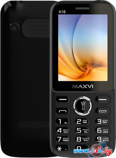 Мобильный телефон Maxvi K18 (черный) в Бресте