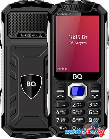 Мобильный телефон BQ-Mobile BQ-2817 Tank Quattro Power (черный) в Бресте