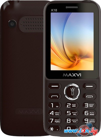 Мобильный телефон Maxvi K18 (коричневый) в Минске