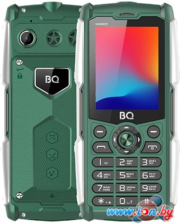 Мобильный телефон BQ-Mobile BQ-2449 Hammer (зеленый) в Гродно