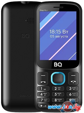 Мобильный телефон BQ-Mobile BQ-2820 Step XL+ (черный/голубой) в Бресте