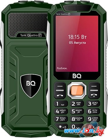 Мобильный телефон BQ-Mobile BQ-2817 Tank Quattro Power (зеленый) в Могилёве