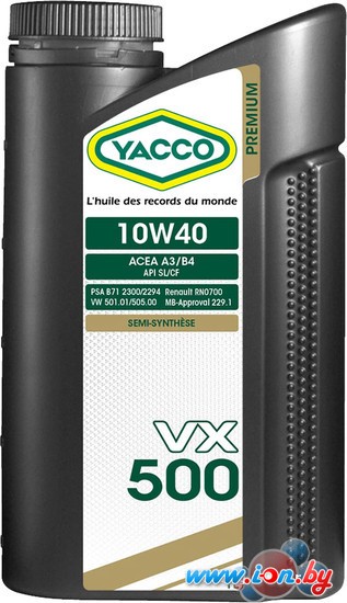 Моторное масло Yacco VX 500 10W-40 1л в Могилёве