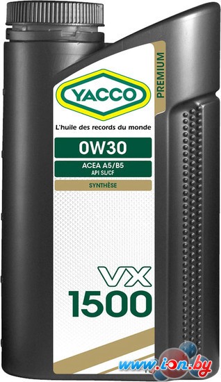 Моторное масло Yacco VX 1500 0W-30 1л в Могилёве