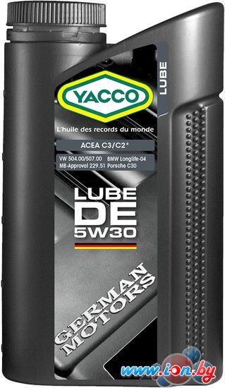 Моторное масло Yacco Lube DE 5W-30 5л в Гродно