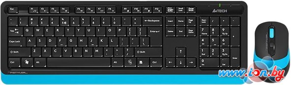 Клавиатура + мышь A4Tech Fstyler FG1010 (черный/синий) в Бресте