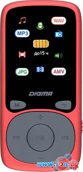 MP3 плеер Digma B4 8GB (красный) в Гомеле