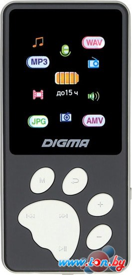MP3 плеер Digma S4 8GB (серый/серебристый) в Минске