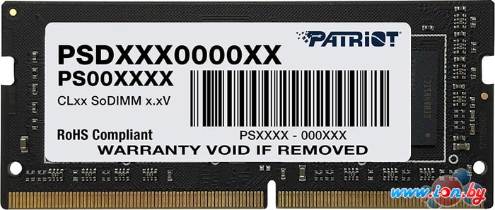 Оперативная память Patriot Signature Line 4GB SODIMM DDR4 PC4-21300 PSD44G266681S в Могилёве