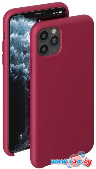 Чехол Deppa Liquid Silicone Case для Apple iPhone 11 Pro Max (бордовый) в Могилёве