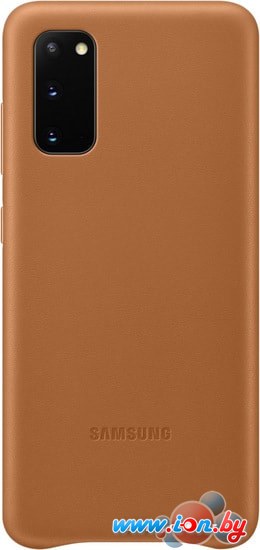 Чехол Samsung Leather Cover для Samsung Galaxy S20 (коричневый) в Гомеле