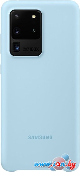 Чехол Samsung Silicone Cover для Galaxy S20 Ultra (голубой) в Витебске