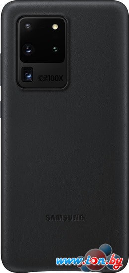 Чехол Samsung Leather Cover для Galaxy S20 Ultra (черный) в Бресте