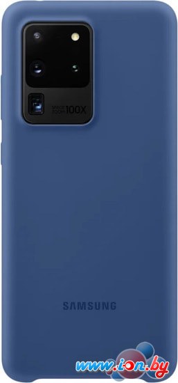 Чехол Samsung Silicone Cover для Galaxy S20 Ultra (темно-синий) в Гомеле