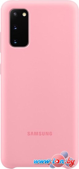 Чехол Samsung Silicone Cover для Galaxy S20 (розовый) в Бресте