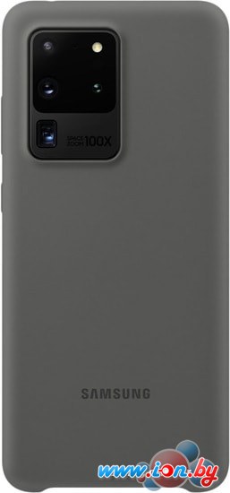 Чехол Samsung Silicone Cover для Galaxy S20 Ultra (серый) в Бресте