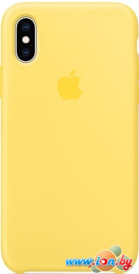 Чехол Apple Silicone Case для iPhone XS (канареечный желтый) в Гомеле