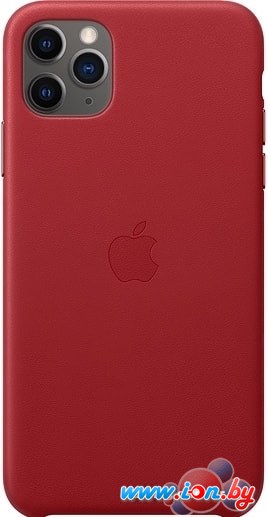 Чехол Apple Leather Case для iPhone 11 Pro Max (красный) в Бресте