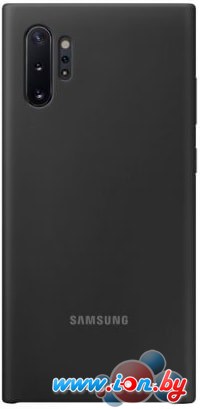 Чехол Samsung Silicone Cover для Galaxy Note10 Plus (черный) в Бресте